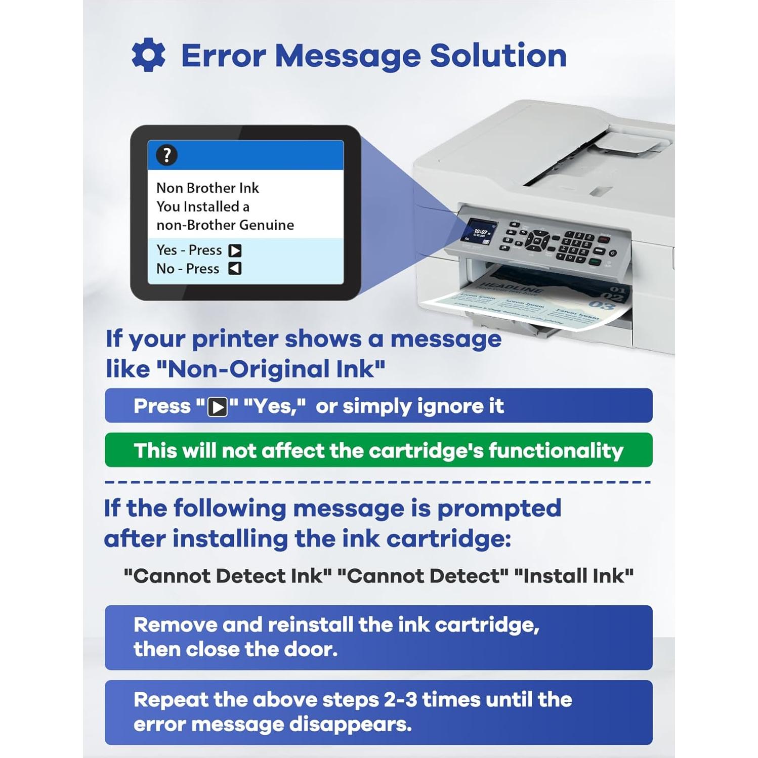 Cartuchos de Tinta RumbaRex LC3033 XXL Paquete de 4 - Negro, Cian, Magenta, Amarillo