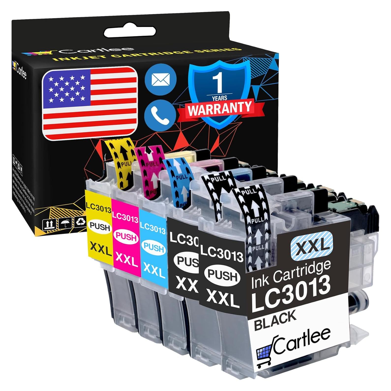 Cartlee Cartuchos de Tinta Compatibles Brother LC3013 (5 Pzs)