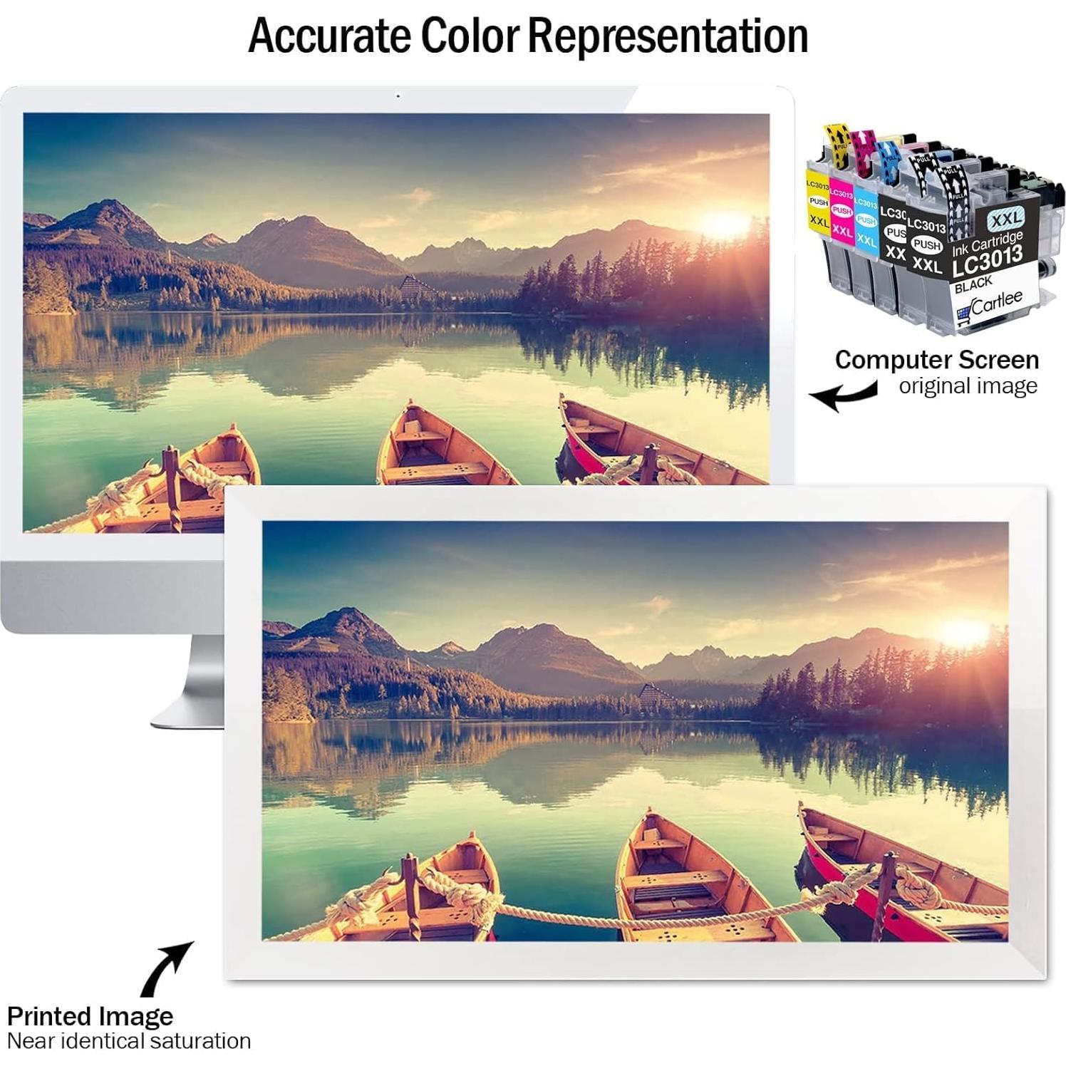 Cartlee Cartuchos de Tinta Compatibles Brother LC3013 (5 Pzs)