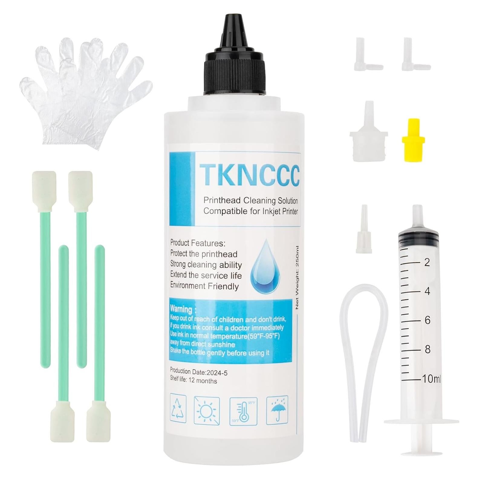 Kit de limpieza de cabezales de impresión 250ml TKNCCC