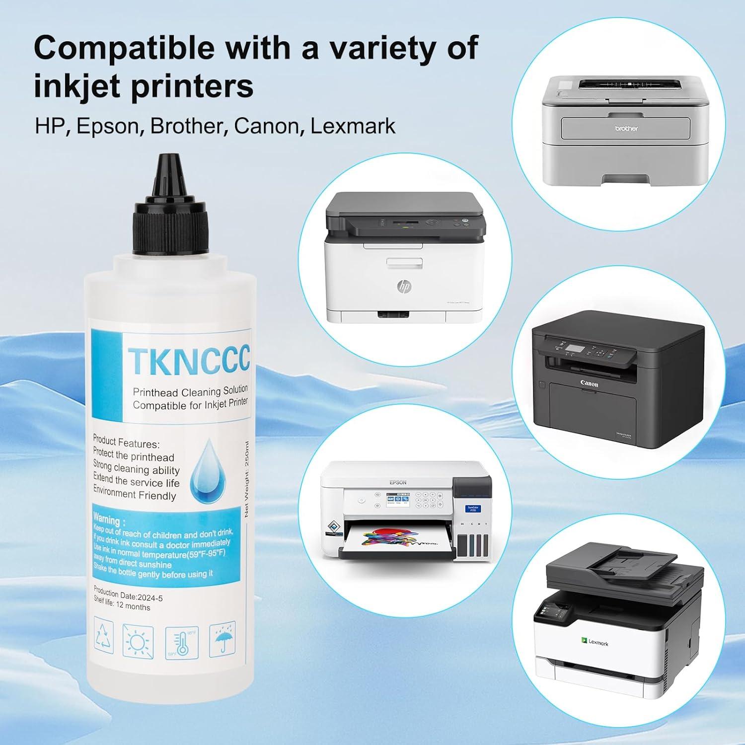 Kit de limpieza de cabezales de impresión 250ml TKNCCC