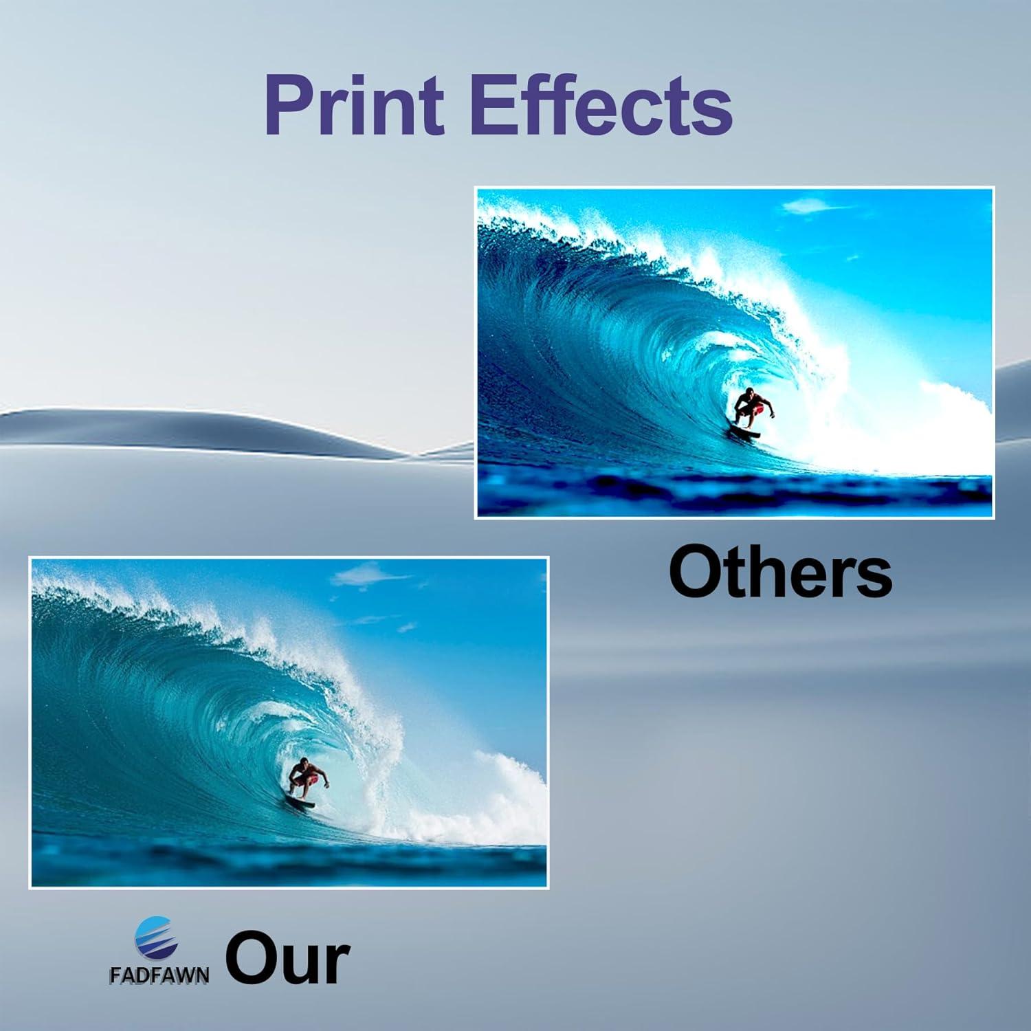 Cartuchos de Tinta FADFAWN LC101XL - 4 Paquete Negro, Cian, Magenta, Amarillo