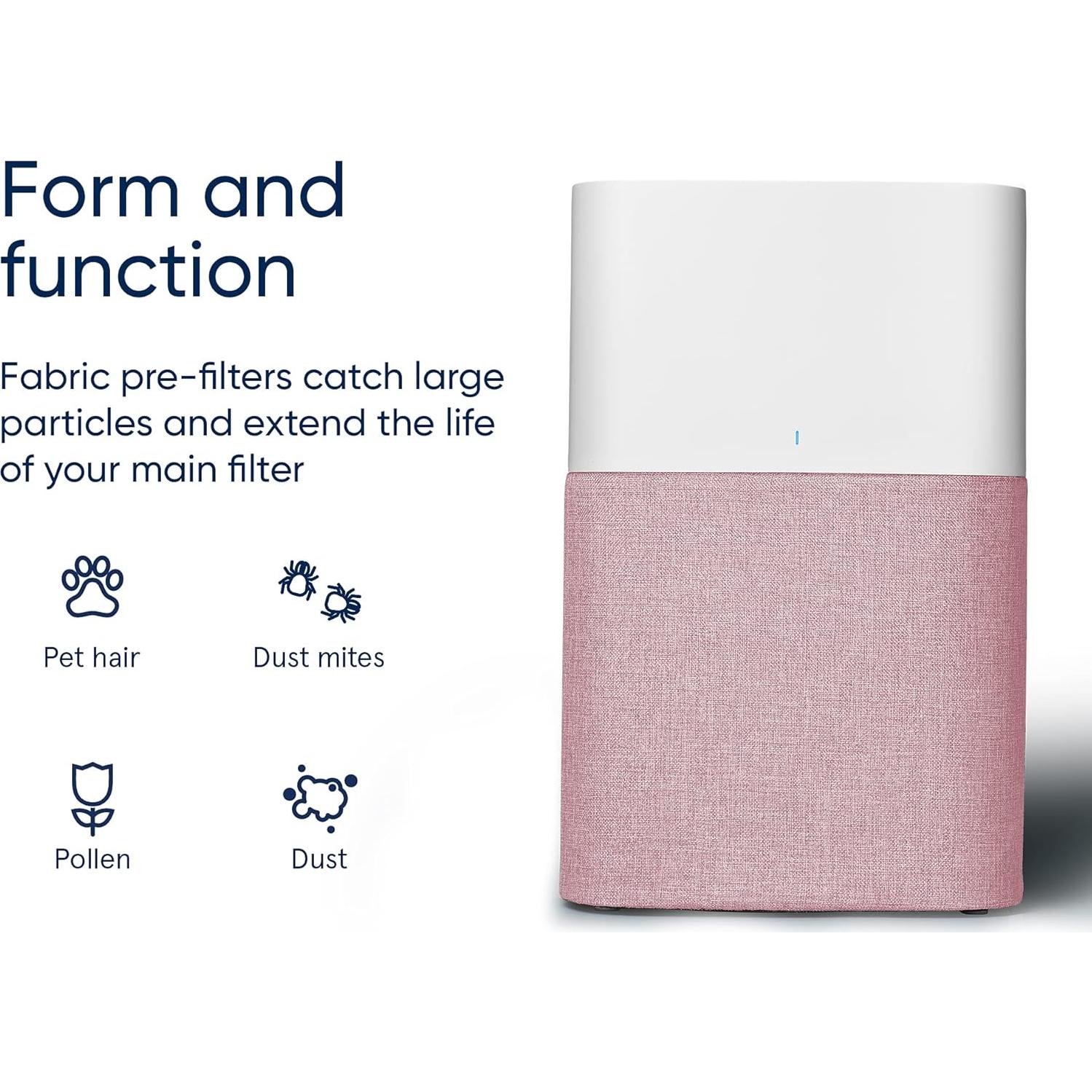 Filtro Previo Blueair Blue Pure 211+ Auto Rosa Arena