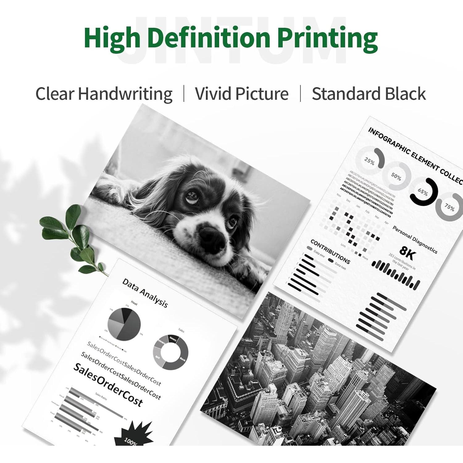 Cartucho de Tóner JINTUM TN760 Compatible para Brother - 4 Unidades