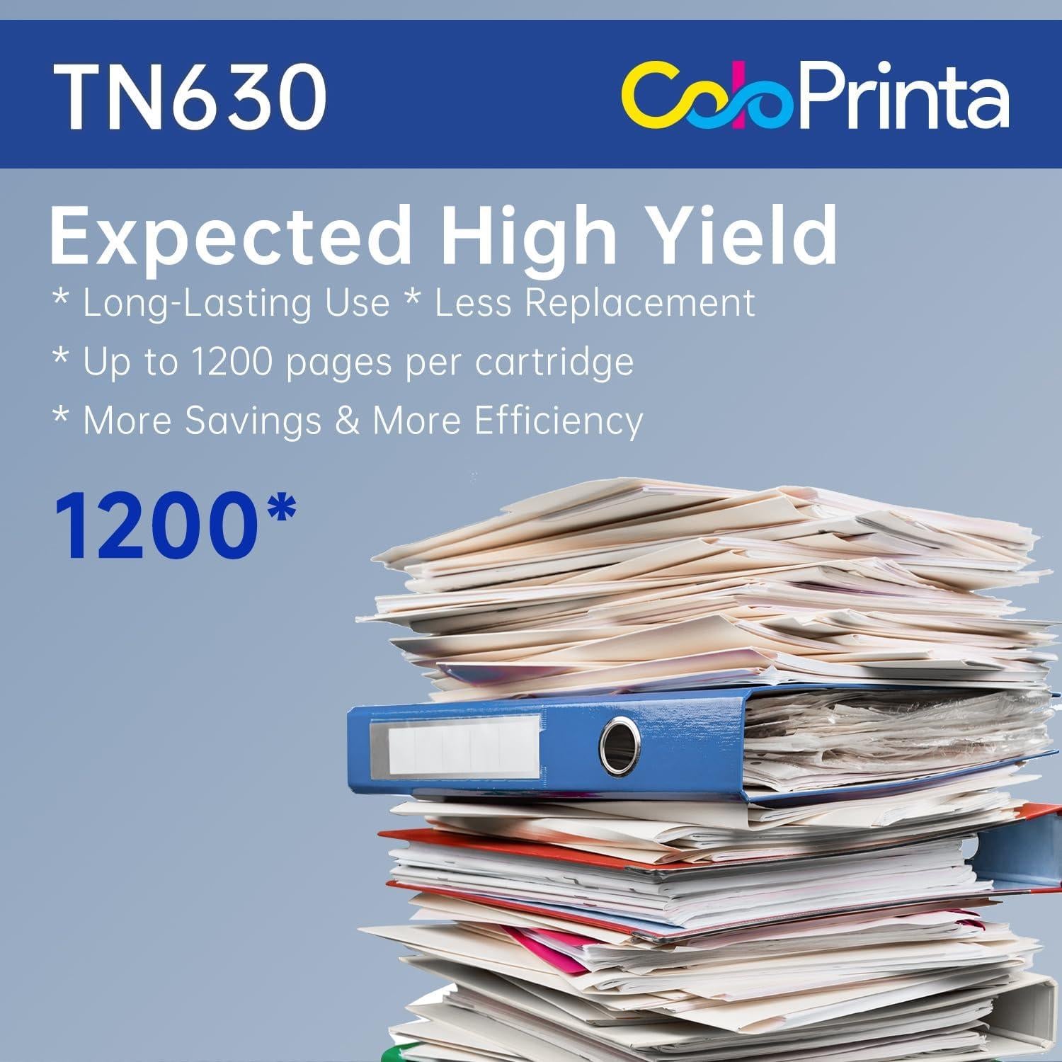 Cartucho de tóner compatible ColoPrinta TN630 para Brother
