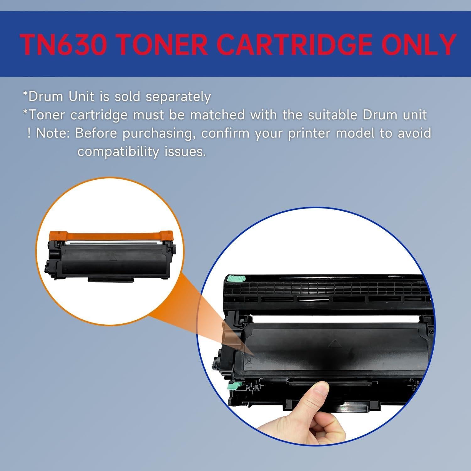Cartucho de tóner compatible ColoPrinta TN630 para Brother