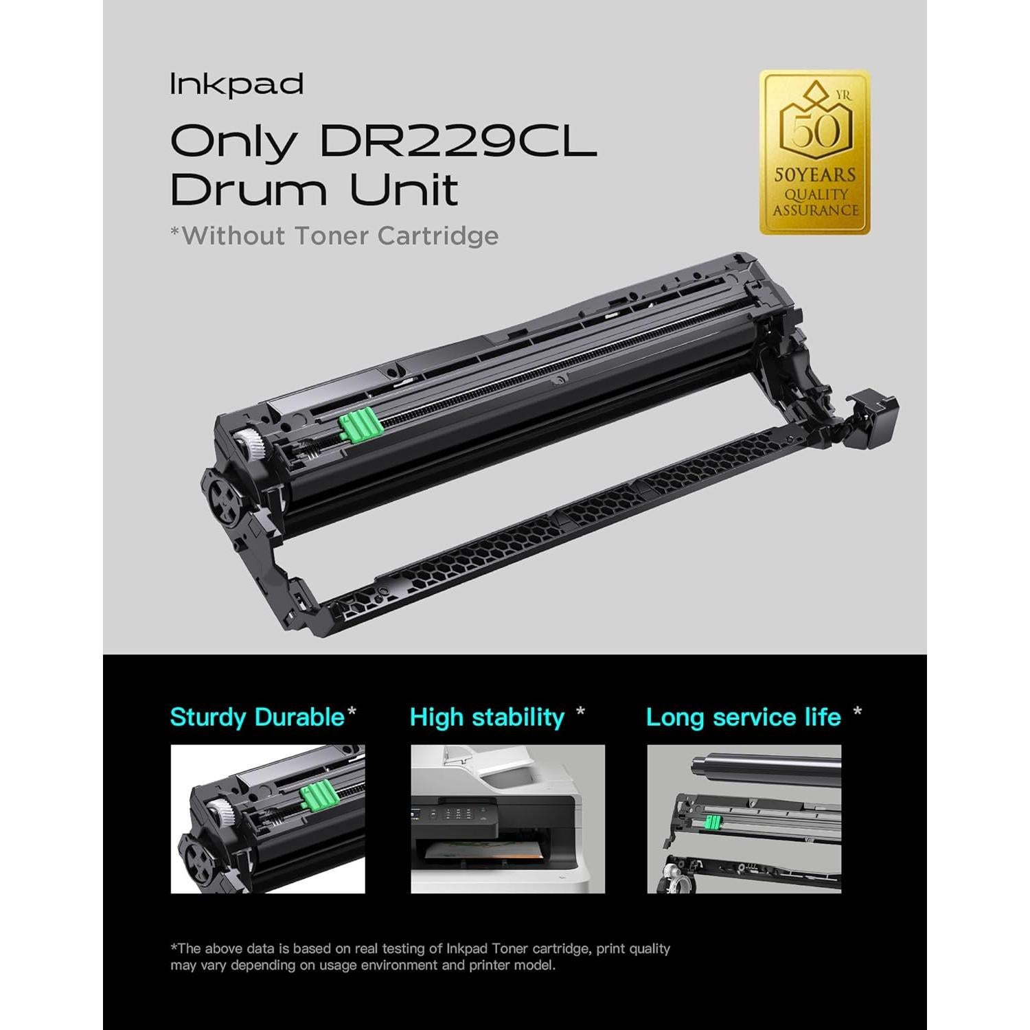 Unidad de Tambor DR229CL iNKPAD para Brother - Paquete de 4