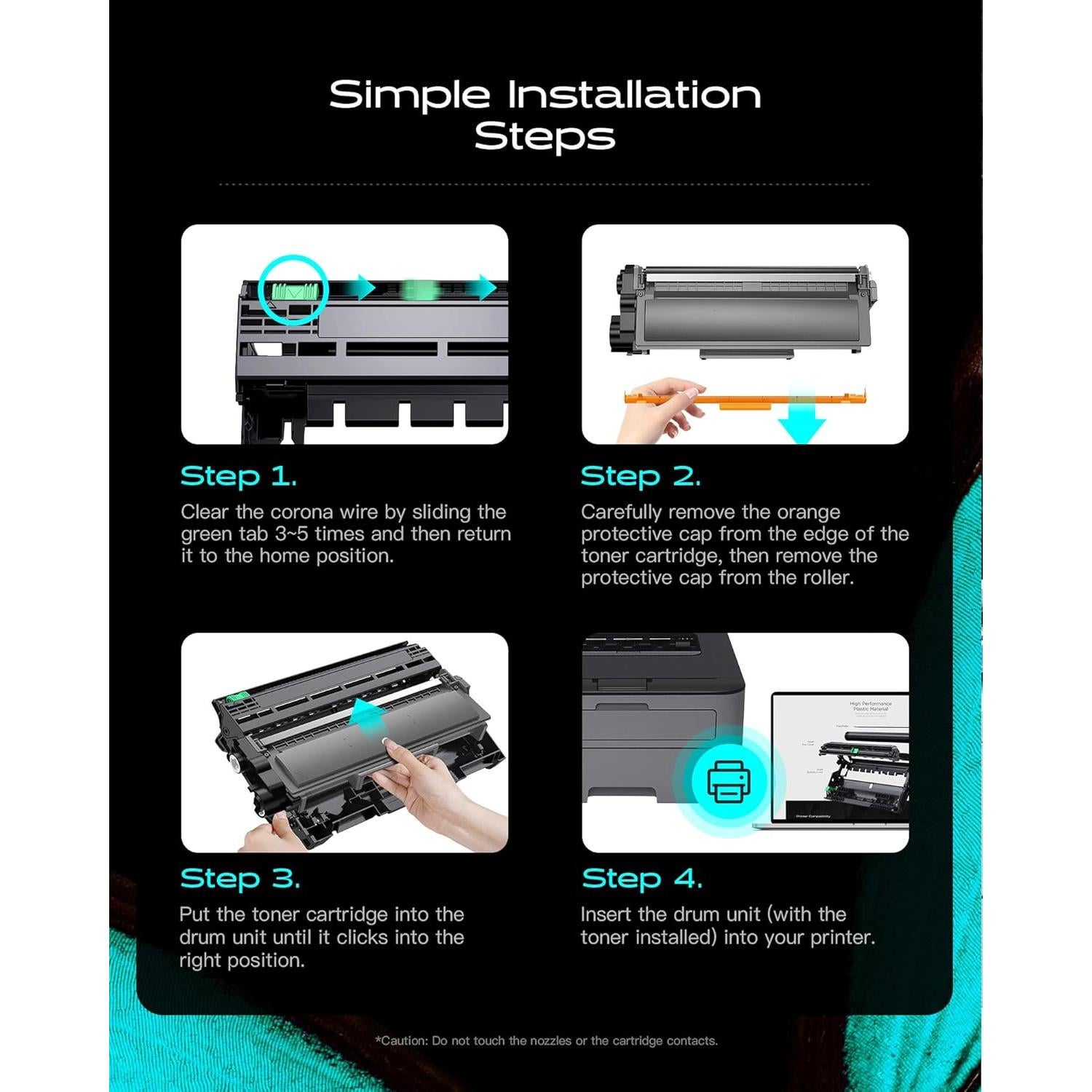 Unidad de Tambor DR229CL iNKPAD para Brother - Paquete de 4