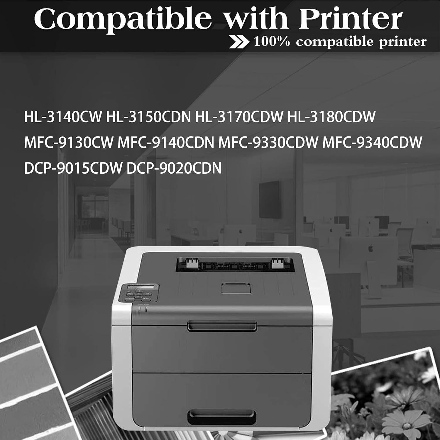 Cartucho de Tóner Negro MitoColor TN-221 Compatible 2 Paquetes