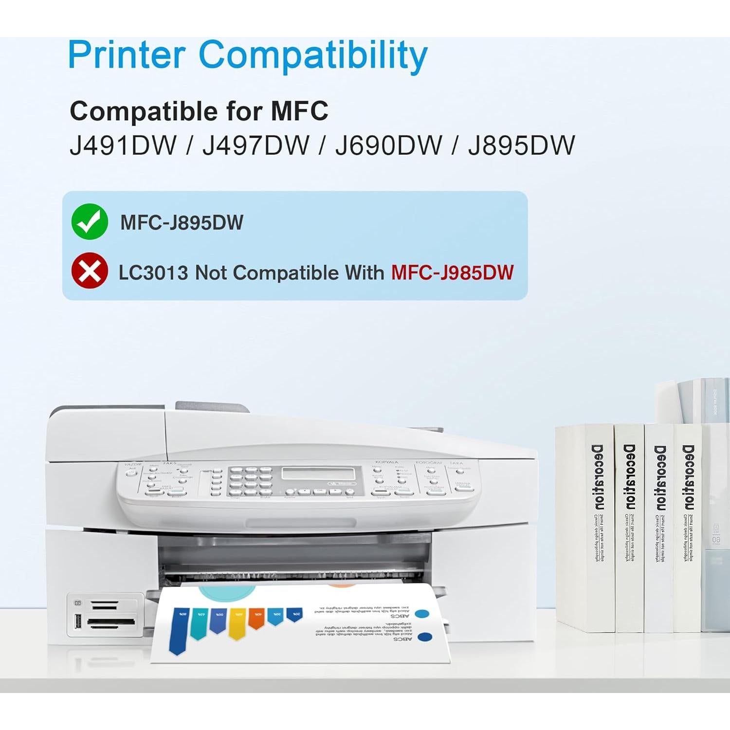 Cartuchos de tinta WISETA LC3013 de alto rendimiento 5 unidades