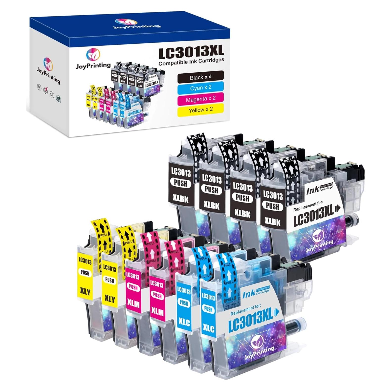 Cartuchos de tinta compatibles JoyPrinting LC3013XL para Brother