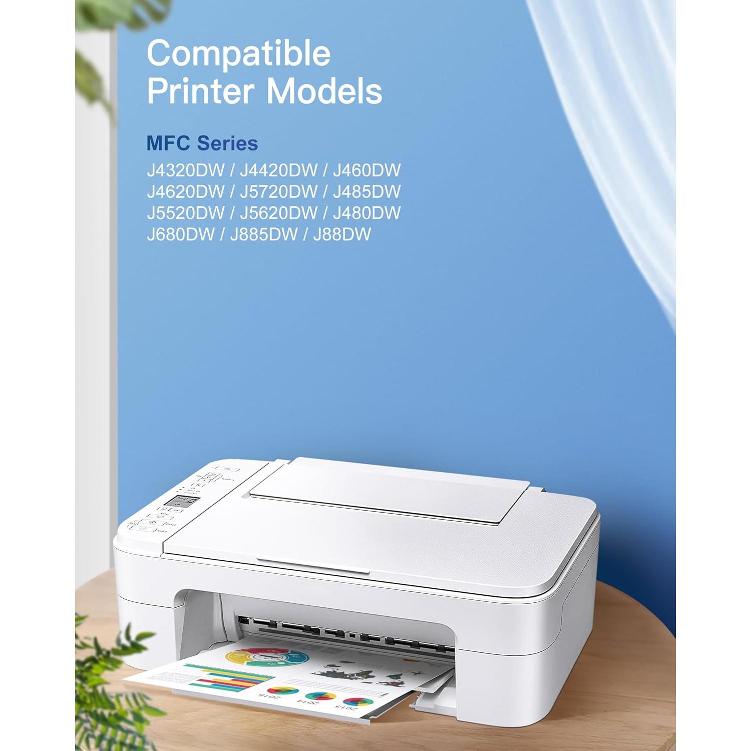 Cartucho de tinta GPC Image LC203XL compatible para Brother - Paquete de 10