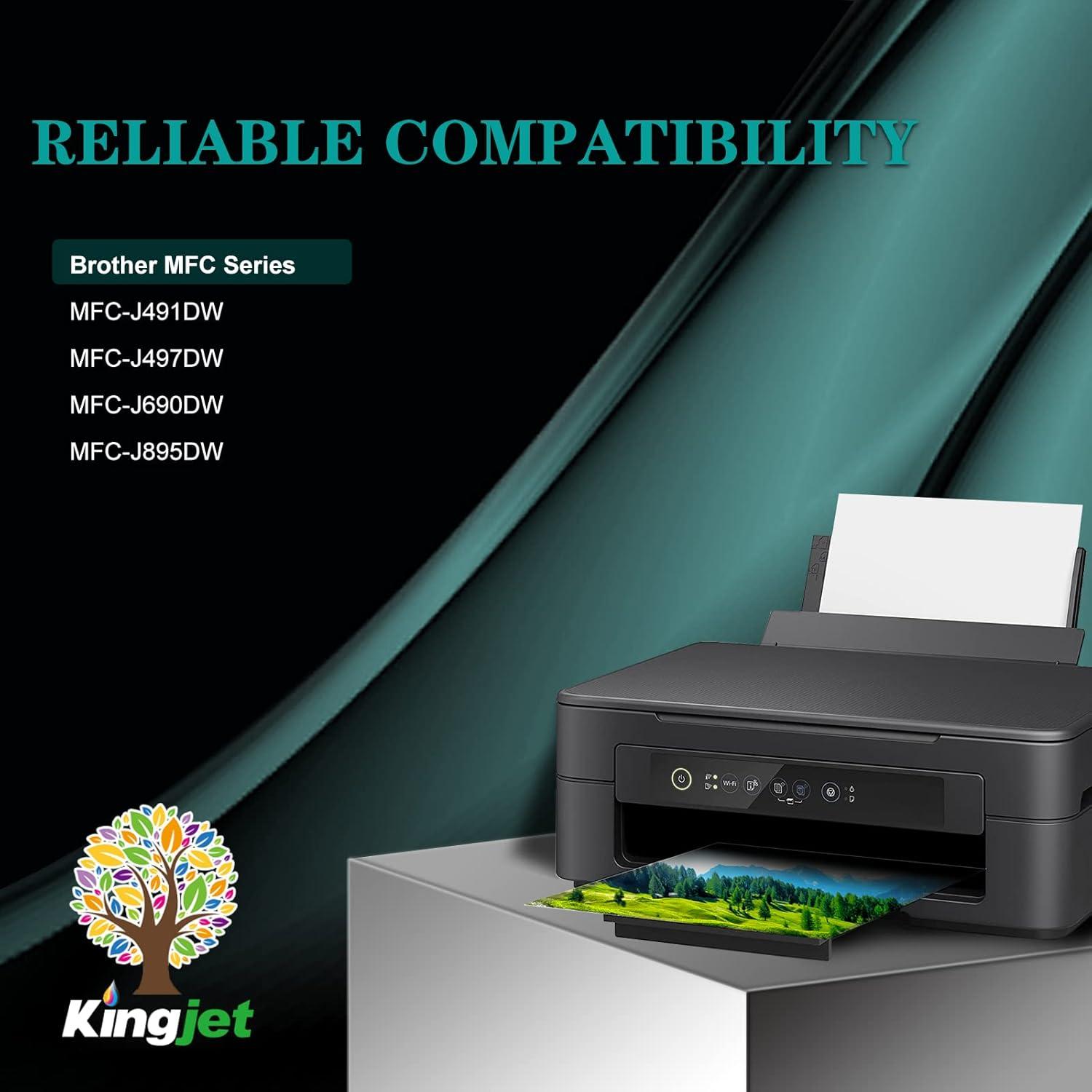 Cartuchos de tinta Kingjet LC3013 compatibles para Brother