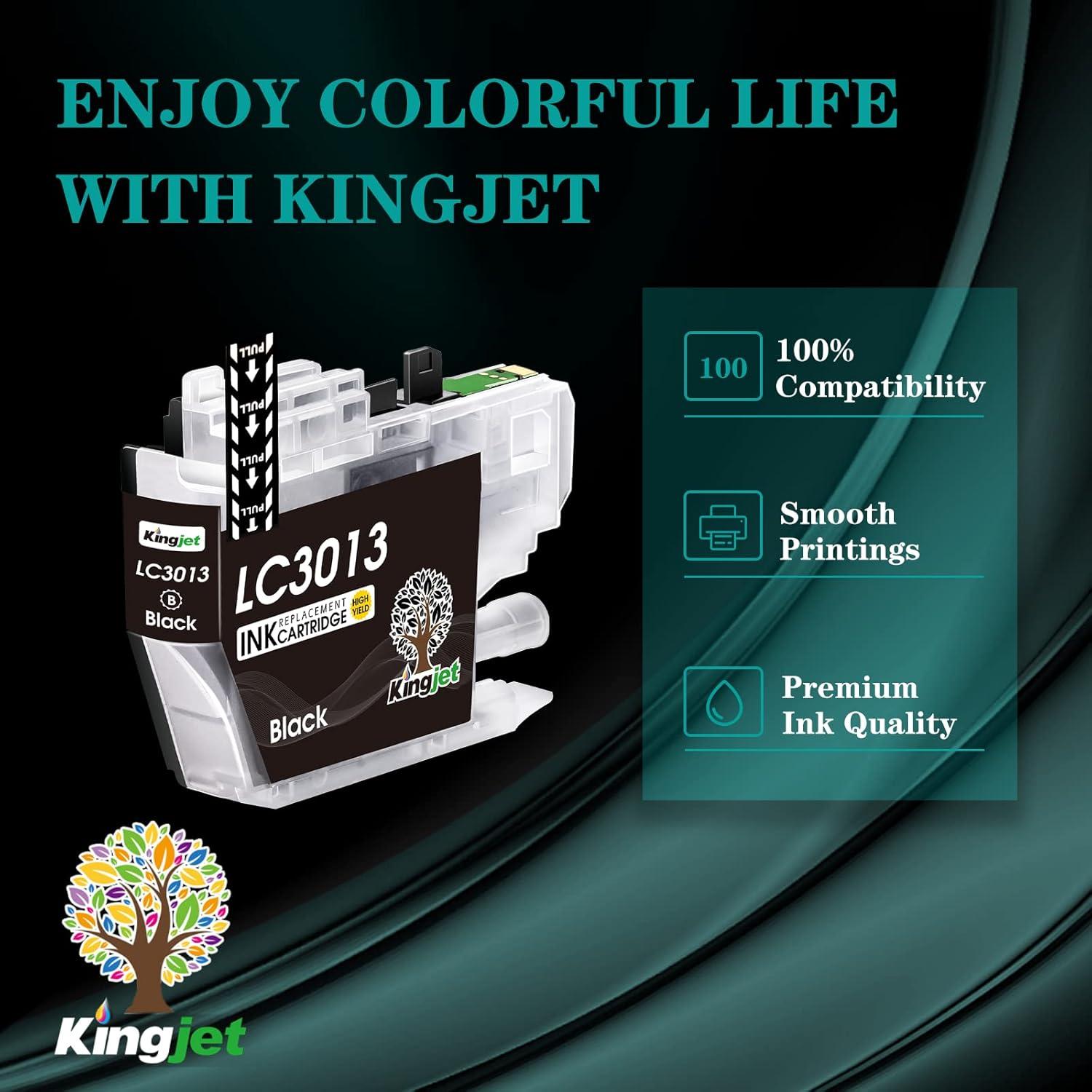 Cartuchos de tinta Kingjet LC3013 compatibles para Brother