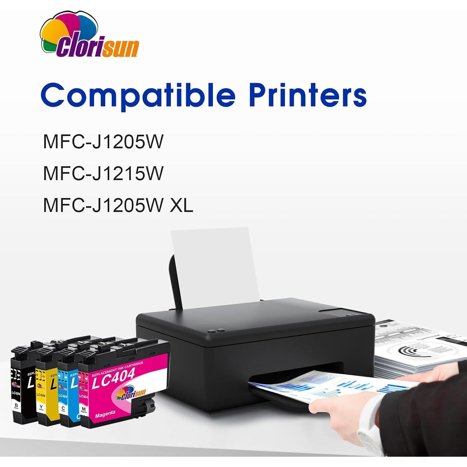 Cartuchos de tinta Clorisun LC404 compatibles para Brother MFC-J