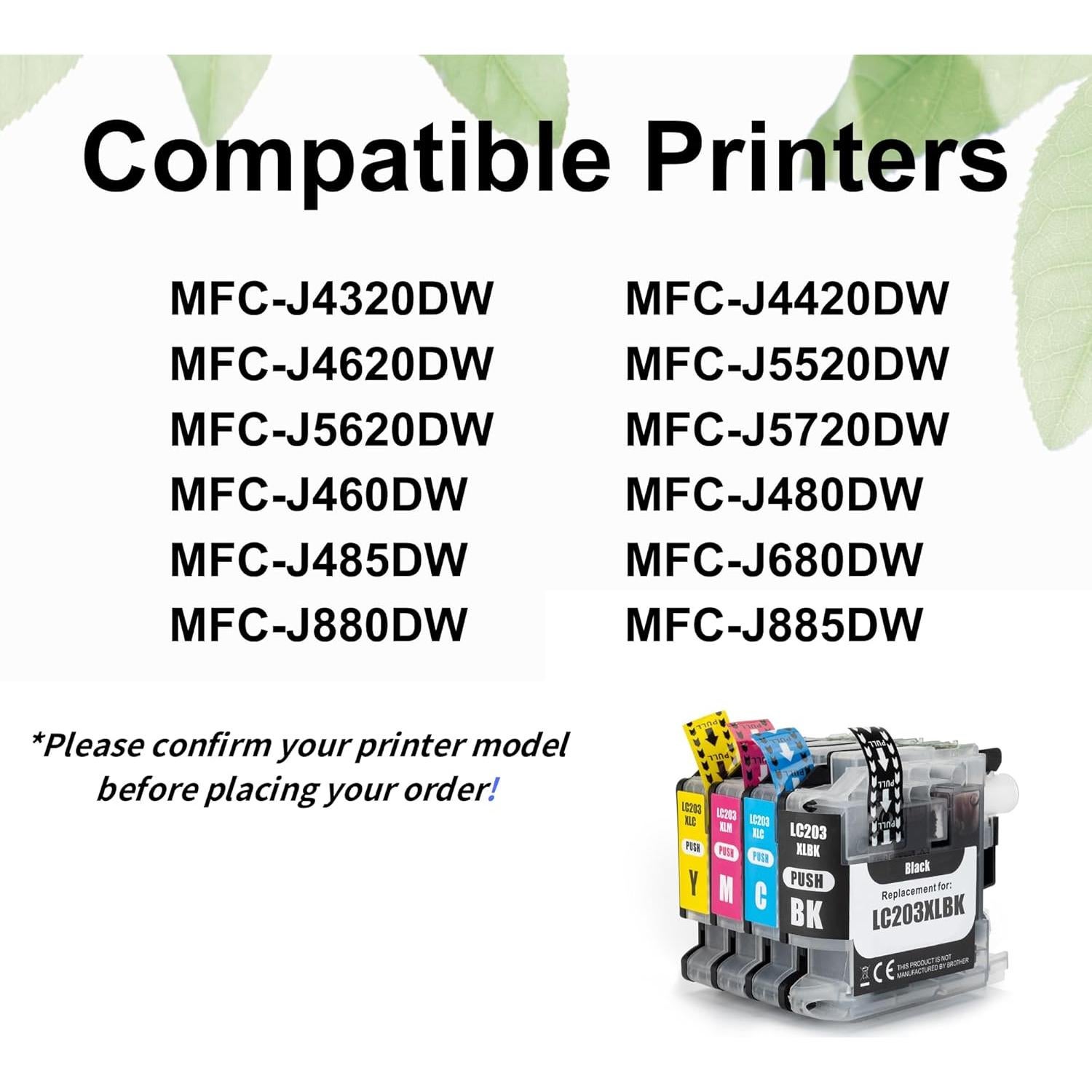 Cartuchos de tinta F FINDERS&CO LC203/201 XL - Paquete de 10