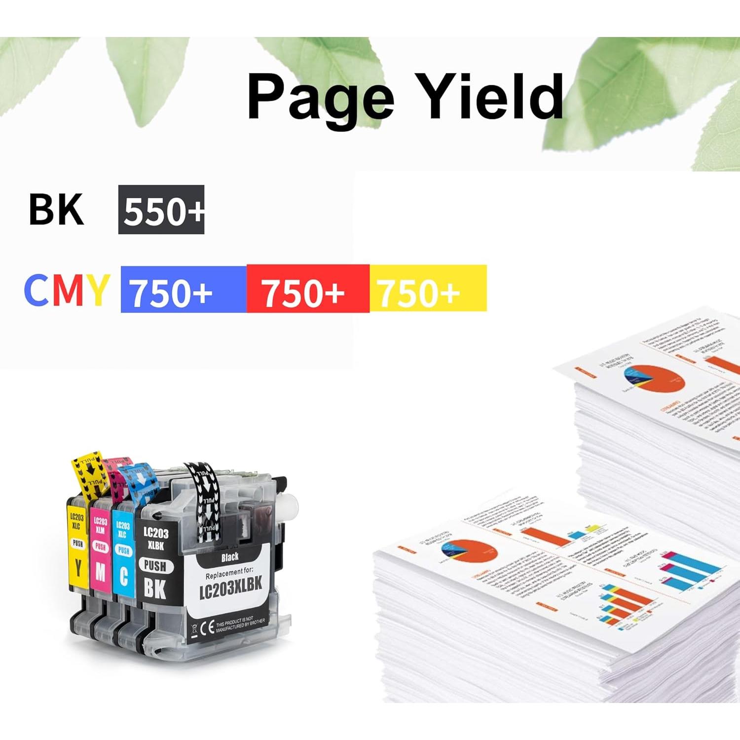 Cartuchos de tinta F FINDERS&CO LC203/201 XL - Paquete de 10