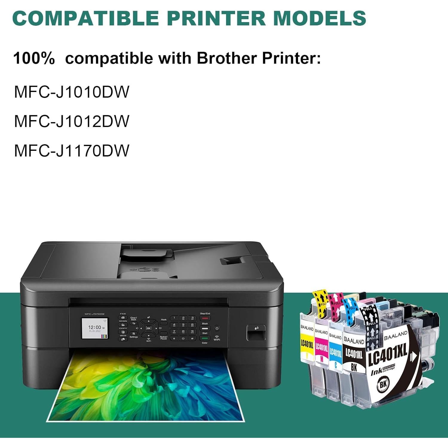 Cartuchos de Tinta Magenta LC401XL BAALAND - Paquete de 2