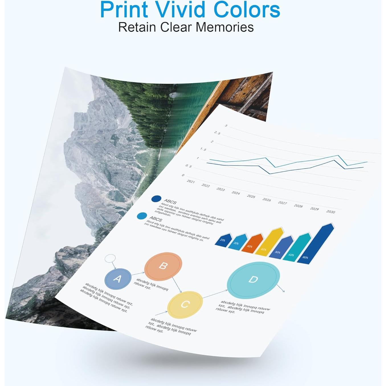 Cartuchos de tinta WISETA LC406XL para impresora Brother - Paquete de 4