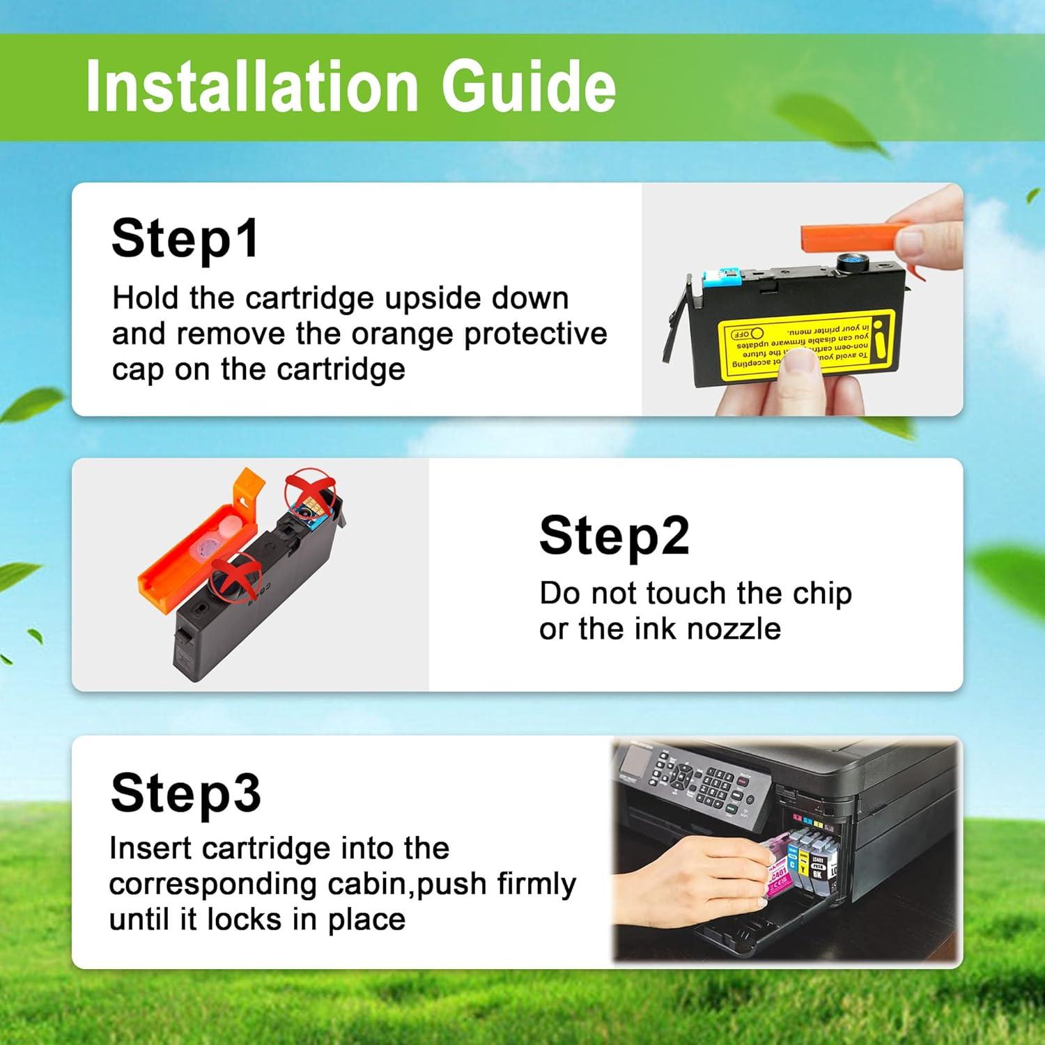 Cartuchos de tinta Juyudow LC401XL compatibles Brother - 4 Pack