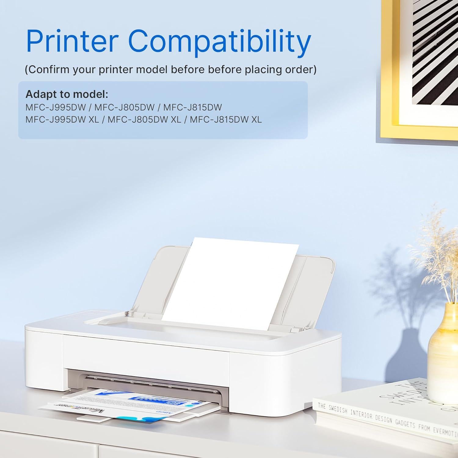 Cartucho de tinta Valuetoner LC3033XXL compatible Brother - Paquete de 4