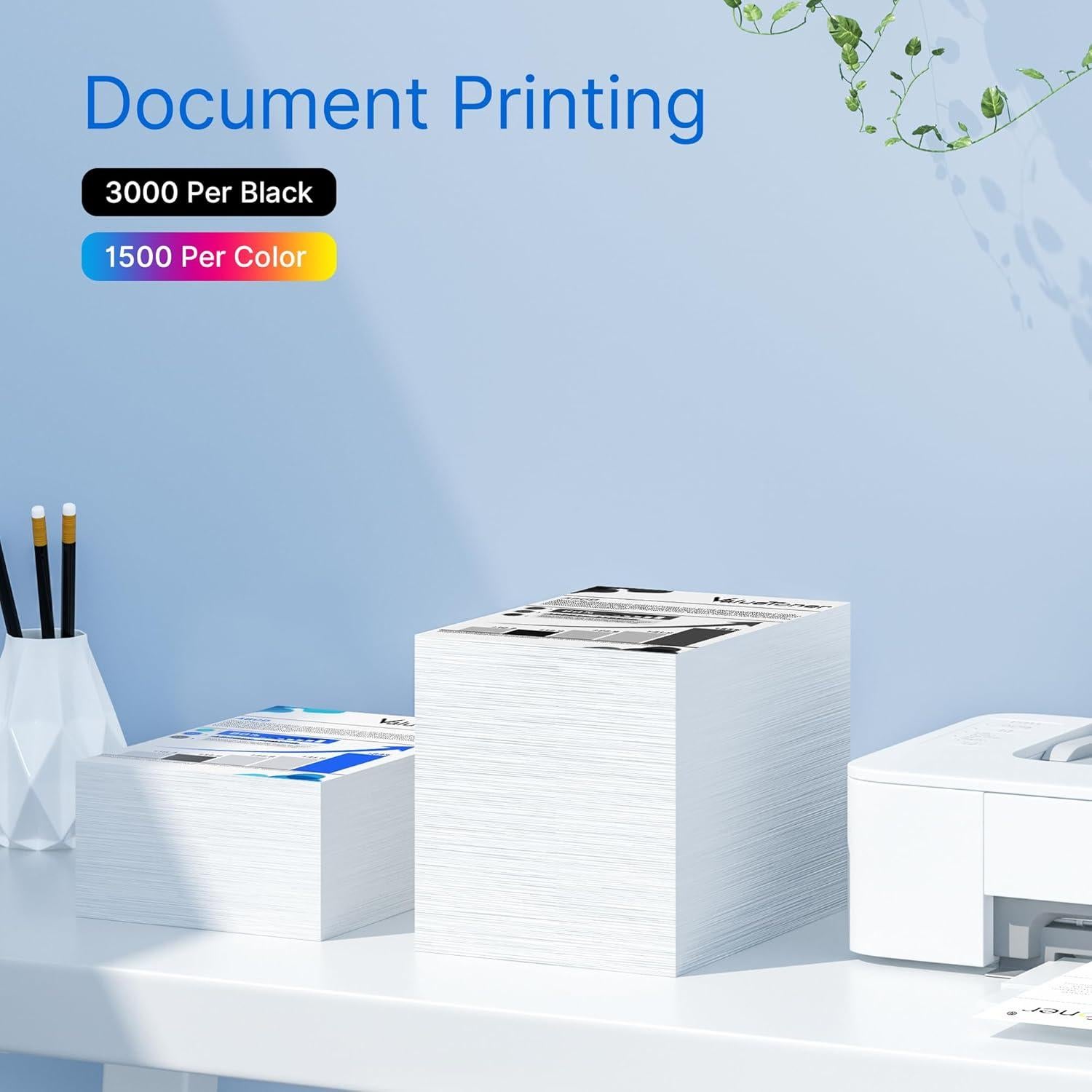 Cartucho de tinta Valuetoner LC3033XXL compatible Brother - Paquete de 4