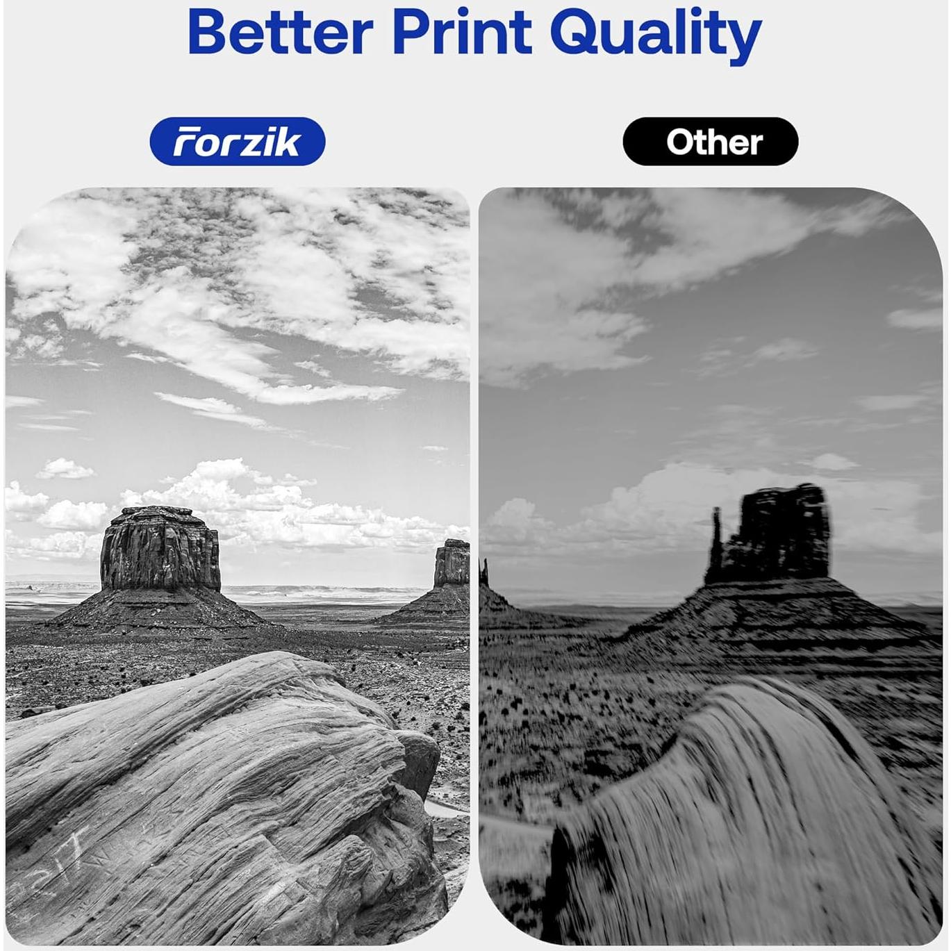 Cartuchos de tinta Forzik LC404BK Compatible para Brother - 2 Paquete