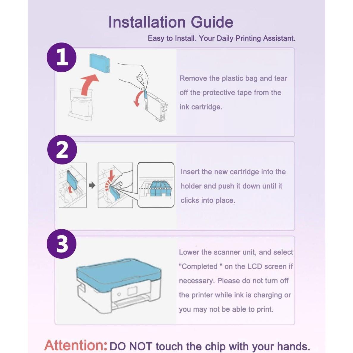 Cartuchos de tinta Wolfgray LC103 XL compatibles Brother