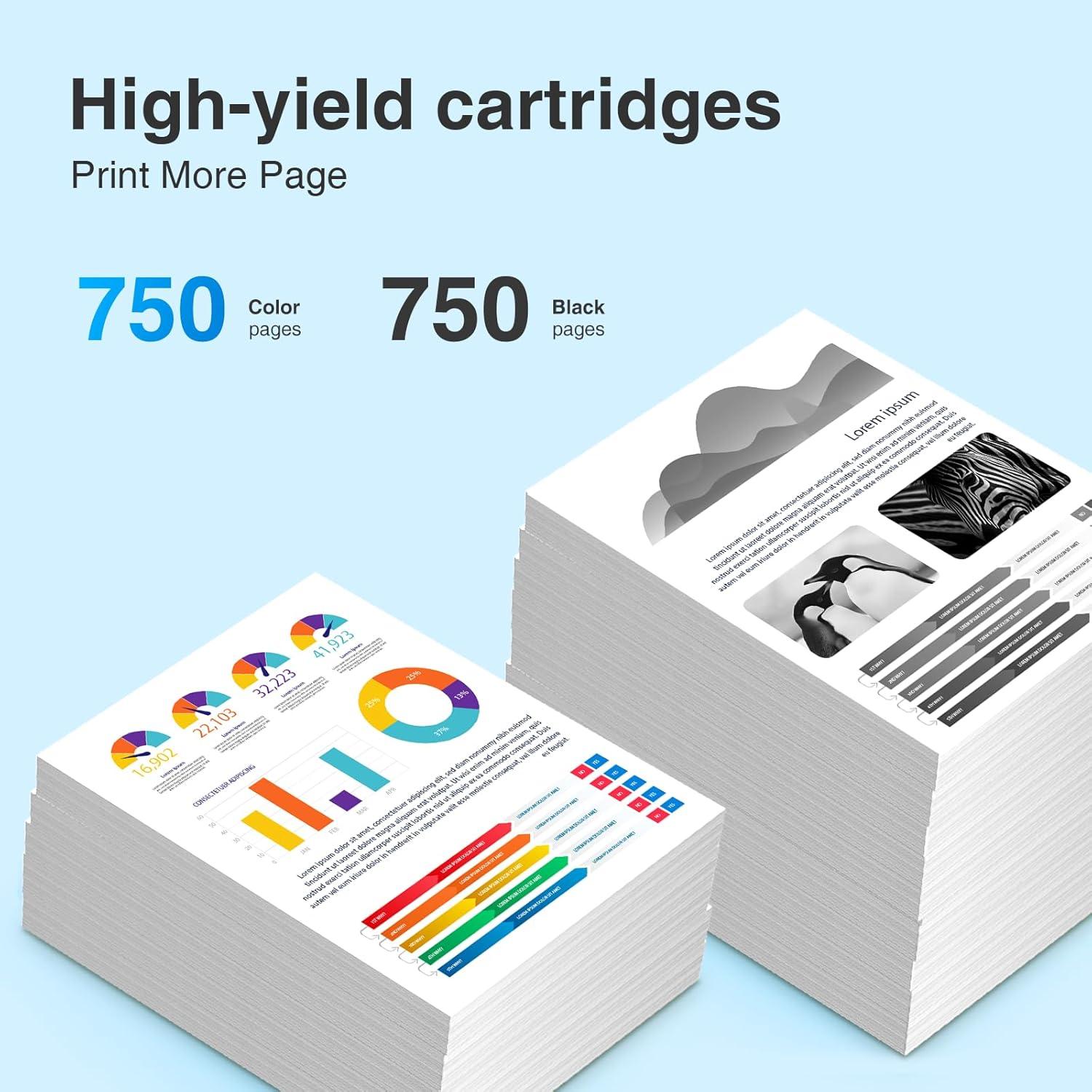 Cartuchos de tinta LC404 Faslvink compatibles para impresora Brother