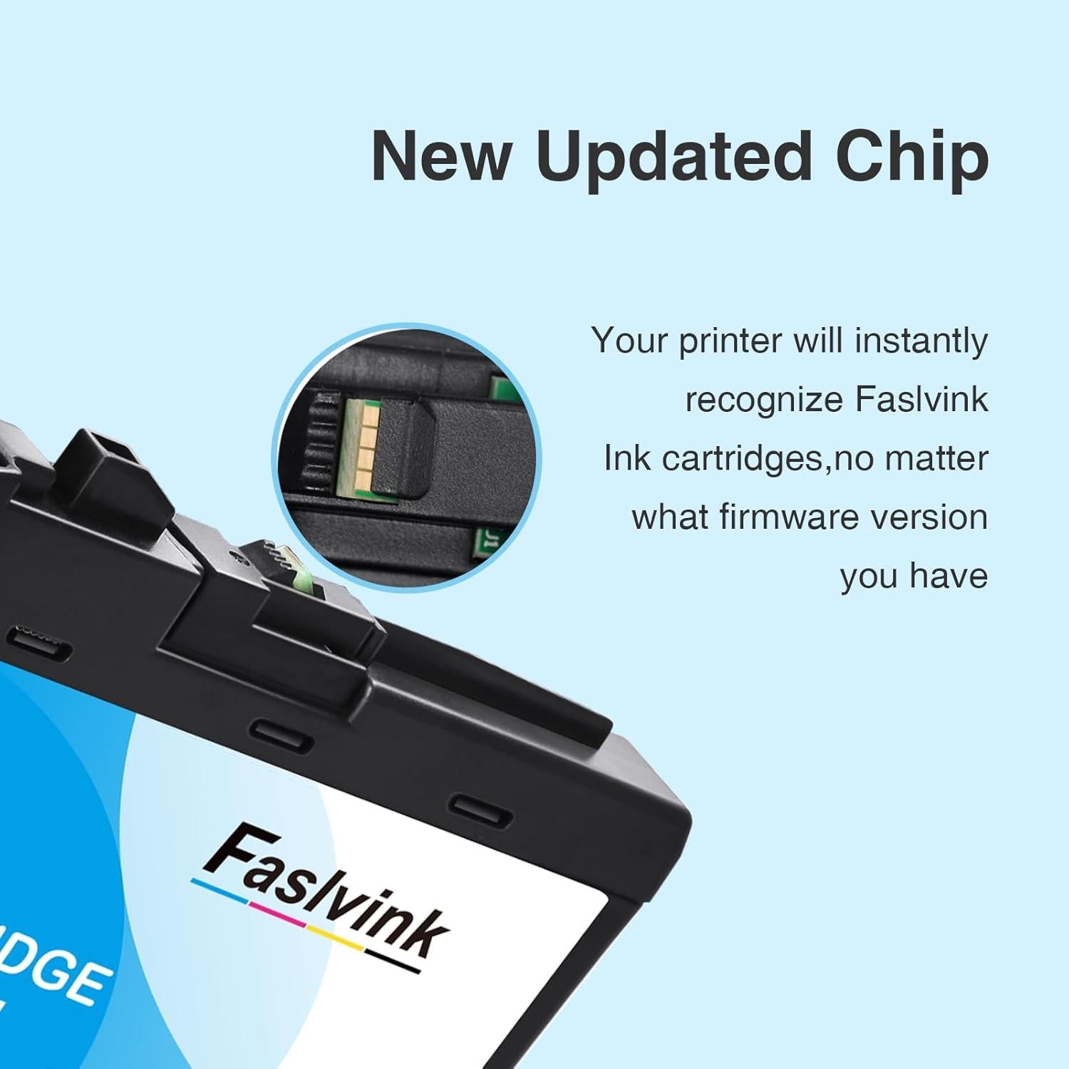 Cartuchos de tinta LC404 Faslvink compatibles para impresora Brother