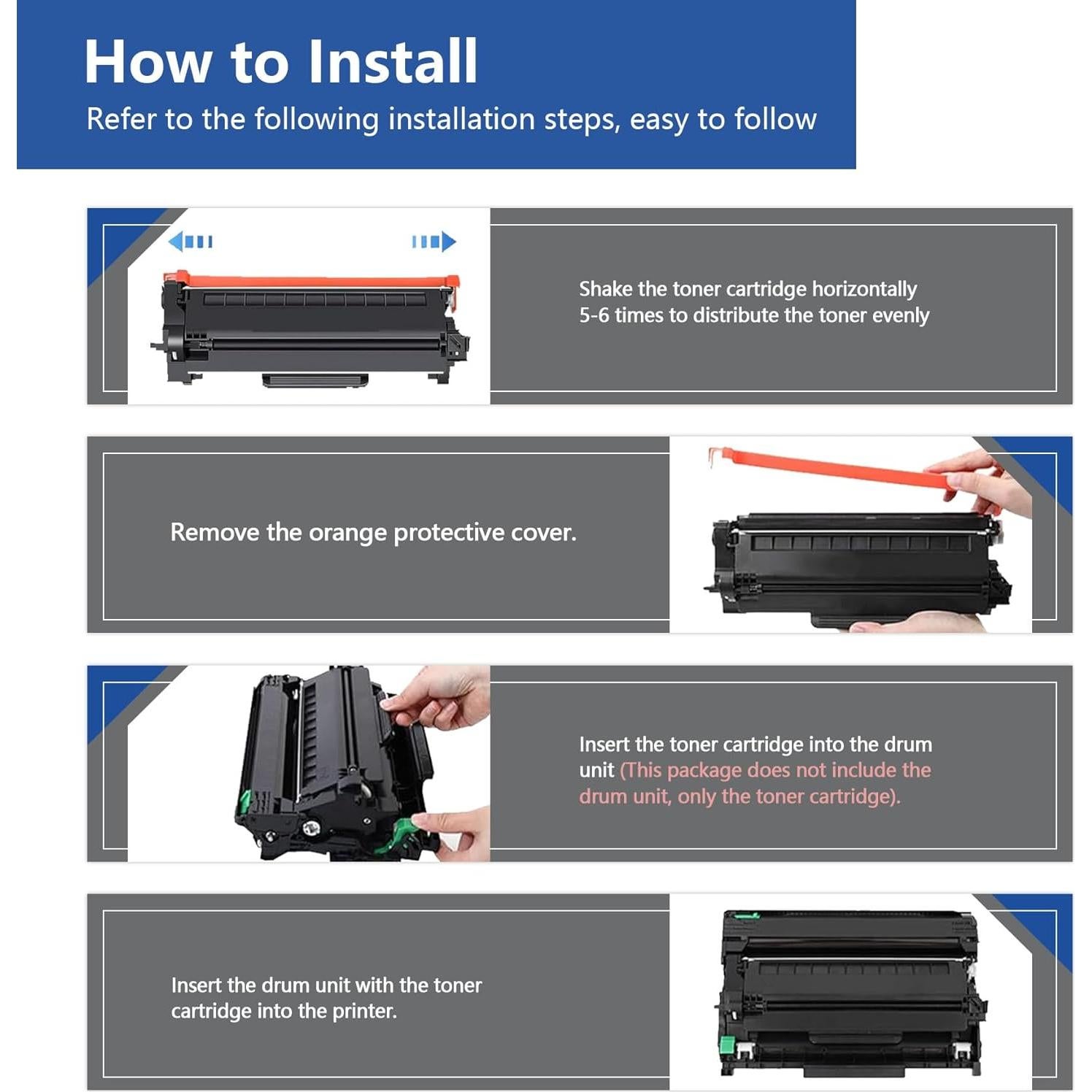 Cartuchos de Tóner Negro TN730 HalfwayInk - Paquete de 2