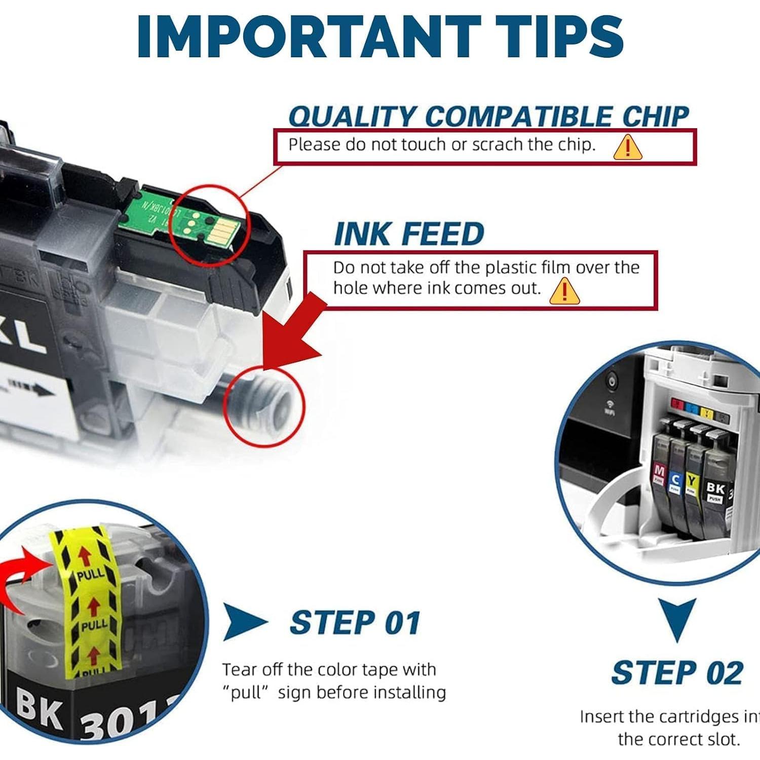 Cartucho de Tinta LC3013BK XL Negro Compatible Brother