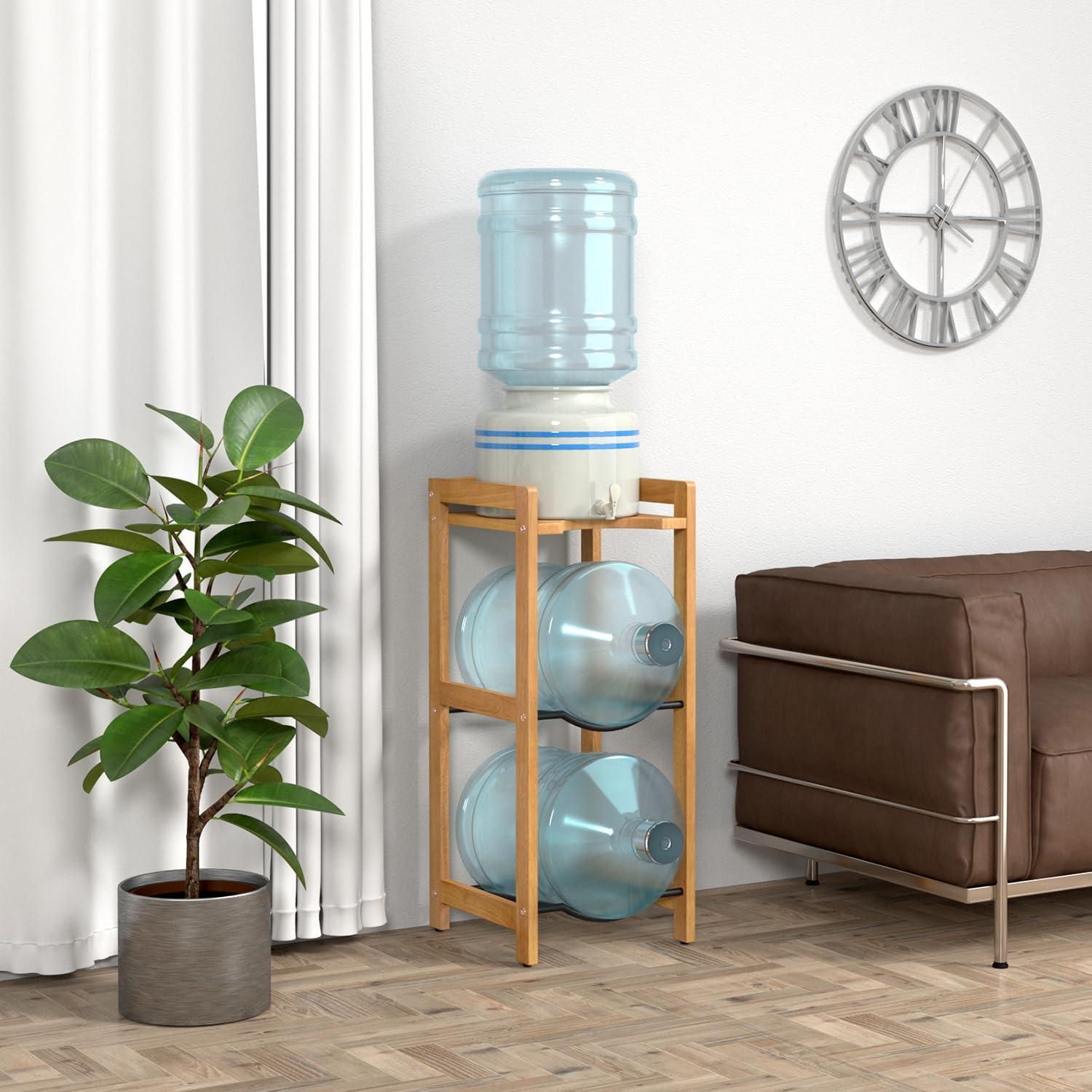 Soporte para Jarra de Agua LASIDO 5 Galones Madera Natural