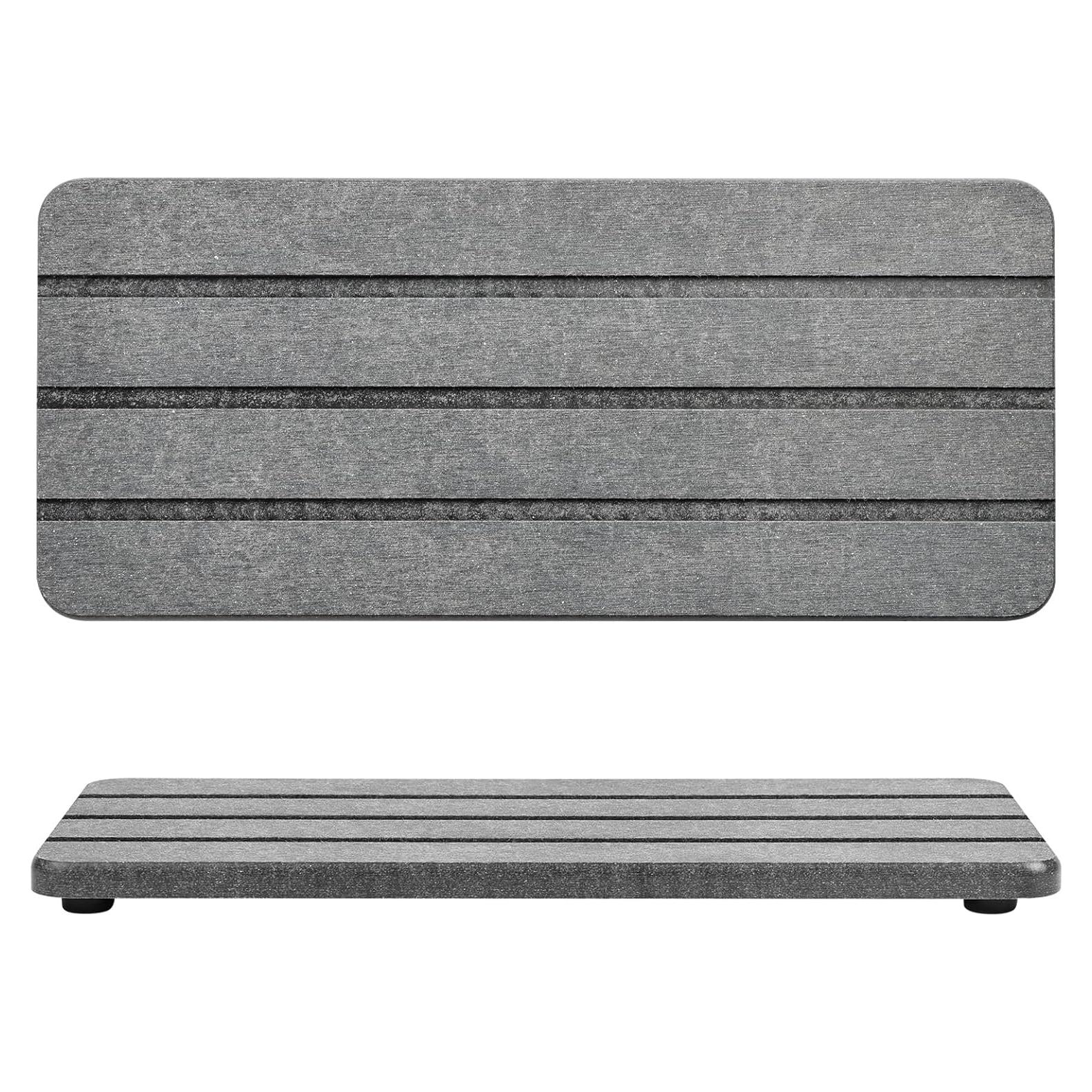 Bandeja de Baño Temoyj de Diatomita Gris 23x10 cm