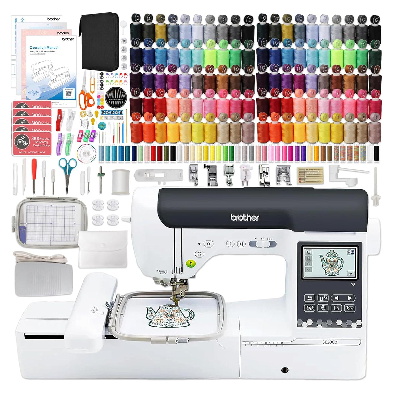 Máquina de Bordado y Costura Brother SE2000 9.07 kg 143 Diseños