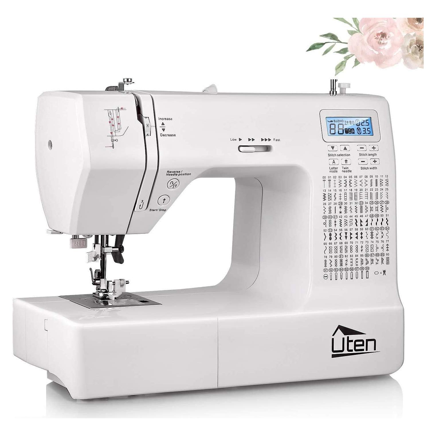 Máquina de Coser Portátil Uten 2685A con 200 Puntadas