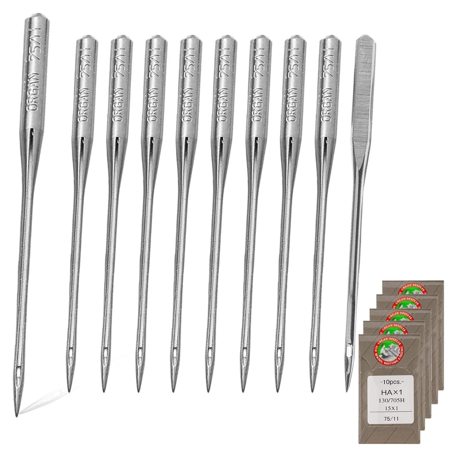 50 Agujas de Máquina de Coser Milcraft 75/11 para Bordado