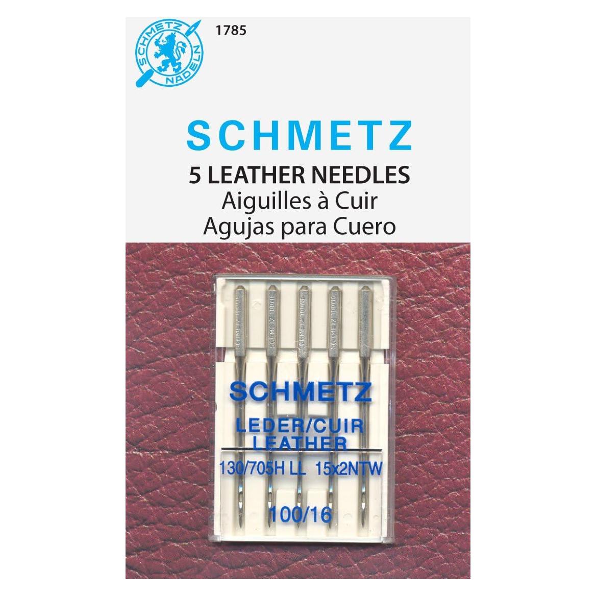 Agujas de Máquina de Coser SCHMETZ para Cuero 100/16 - 5 Unidades
