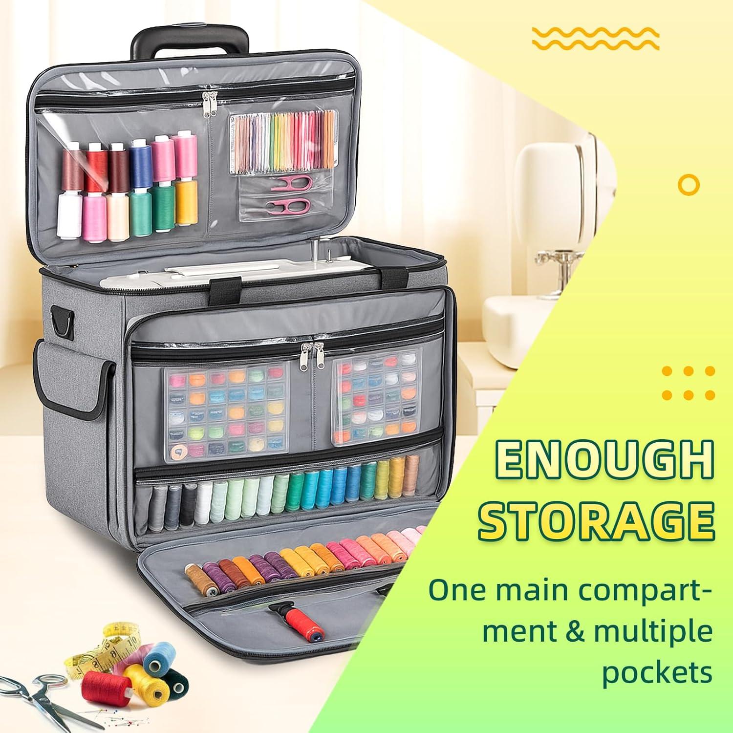 Funda para Máquina de Coser JJRING Gris Resistente y Portátil