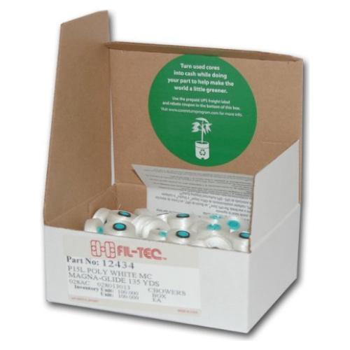 Bobinas L Preenrolladas Blancas Fil-Tech - 100 unidades