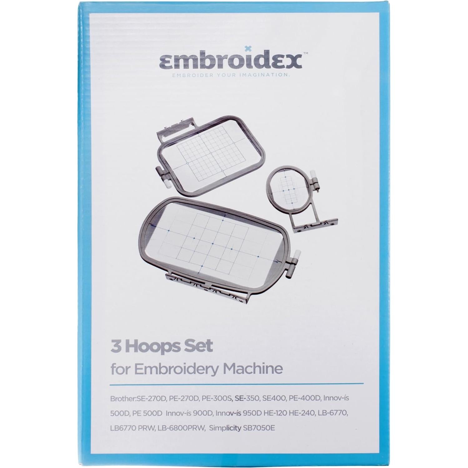 3 Aros para Máquina de Bordar Brother SE270D y más