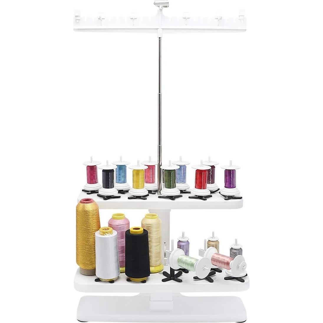 Soporte de Hilo de 20 Conos Sew Tech Ajustable para Bordar