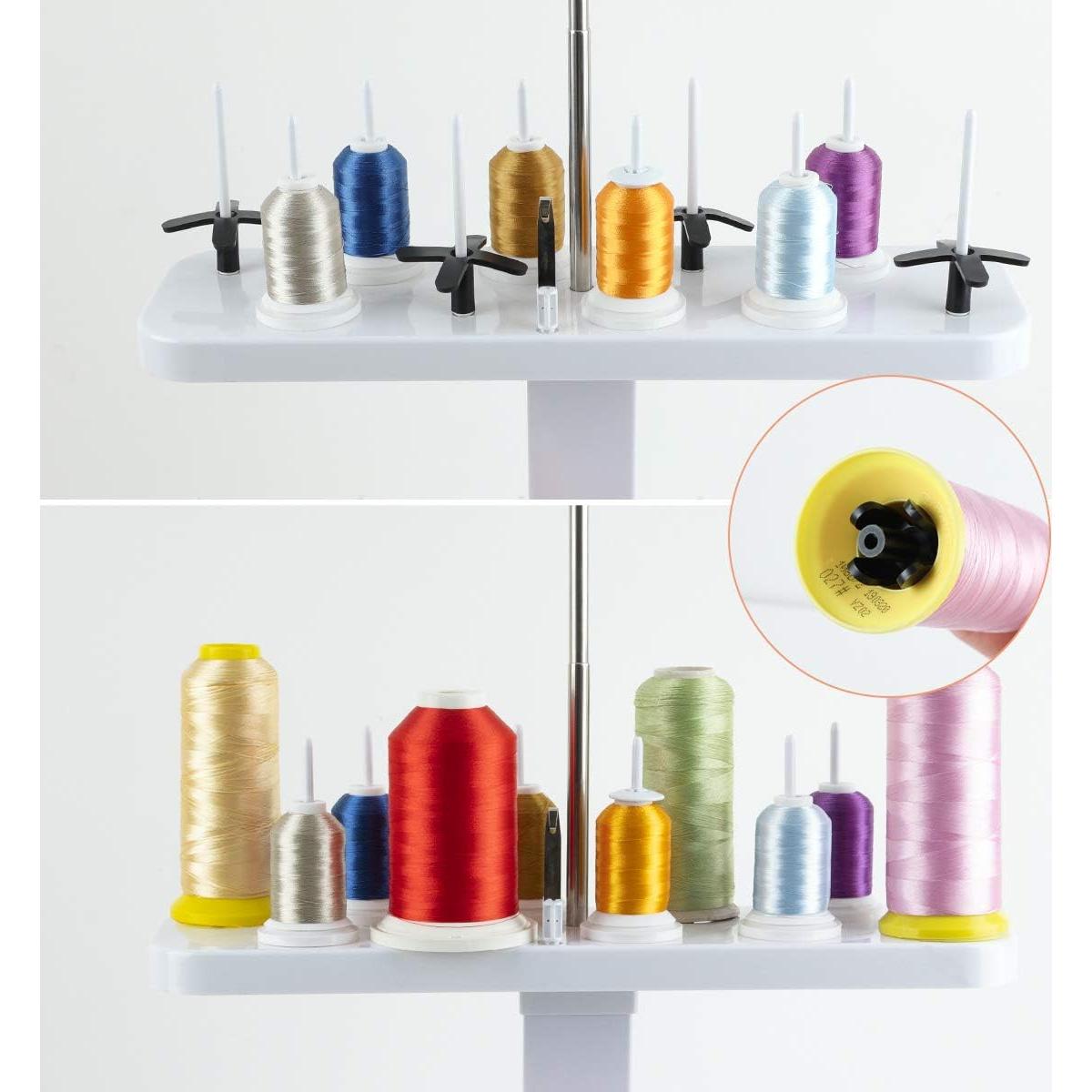 Soporte de Hilo de 20 Conos Sew Tech Ajustable para Bordar