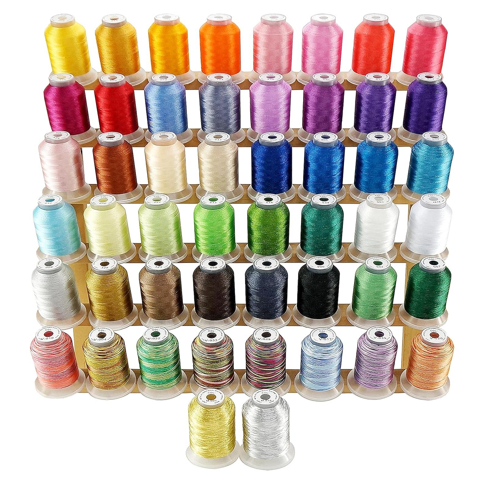 Kit de Hilos de Bordar Nuevo brothread 50 Bobinas 500m