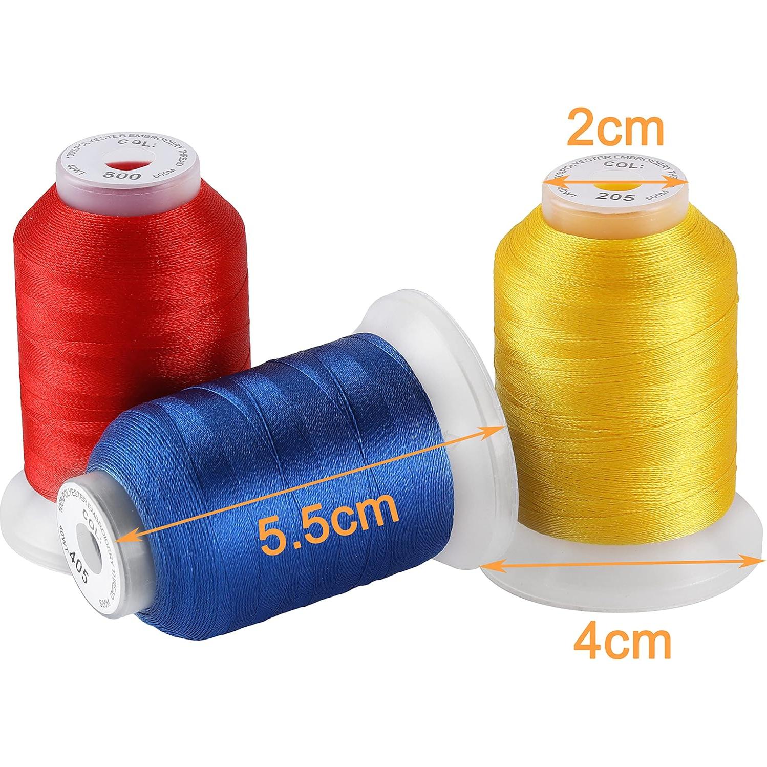 Kit de Hilos de Bordar Nuevo brothread 50 Bobinas 500m