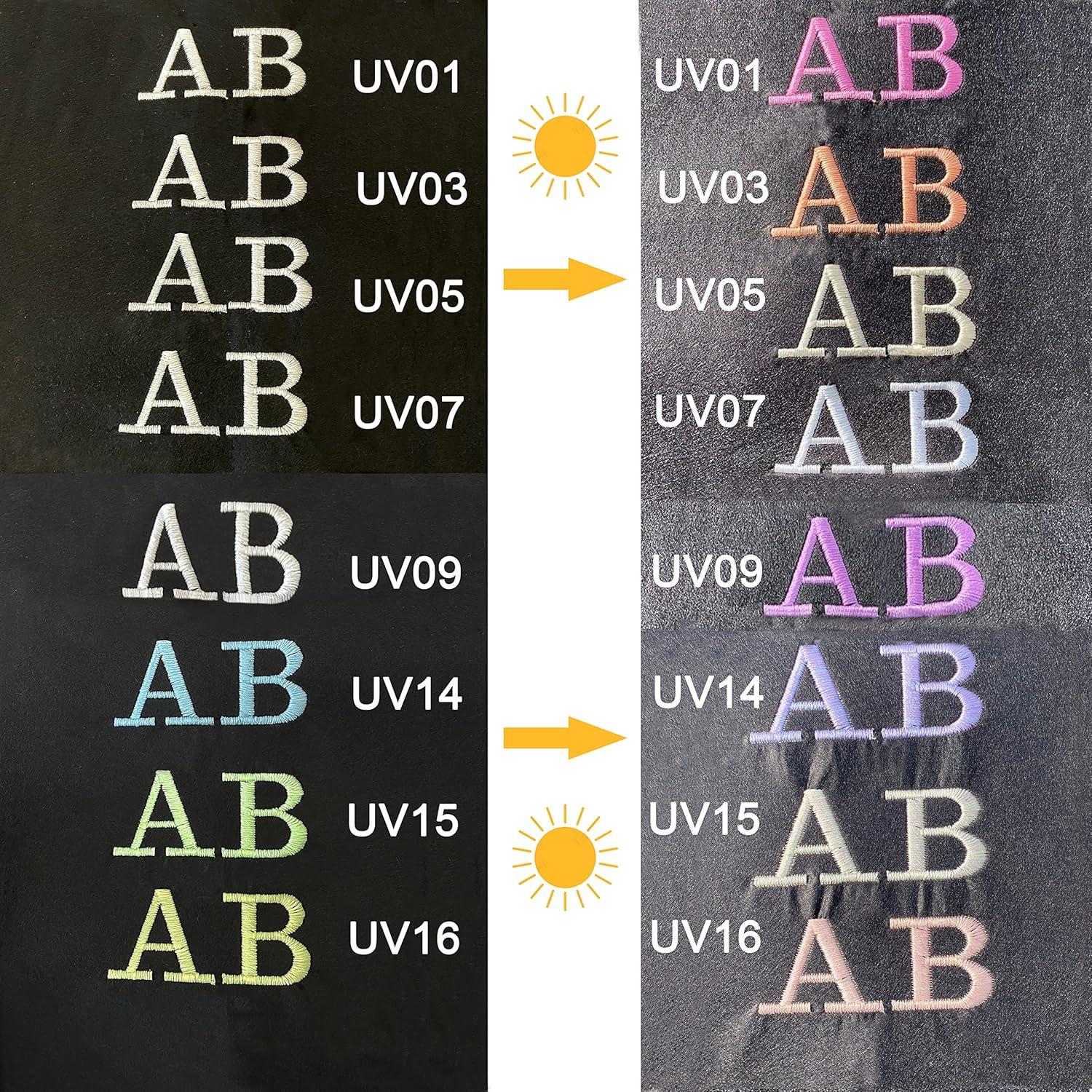 Kit de Hilos de Bordado UV New brothread 8 Colores 500m