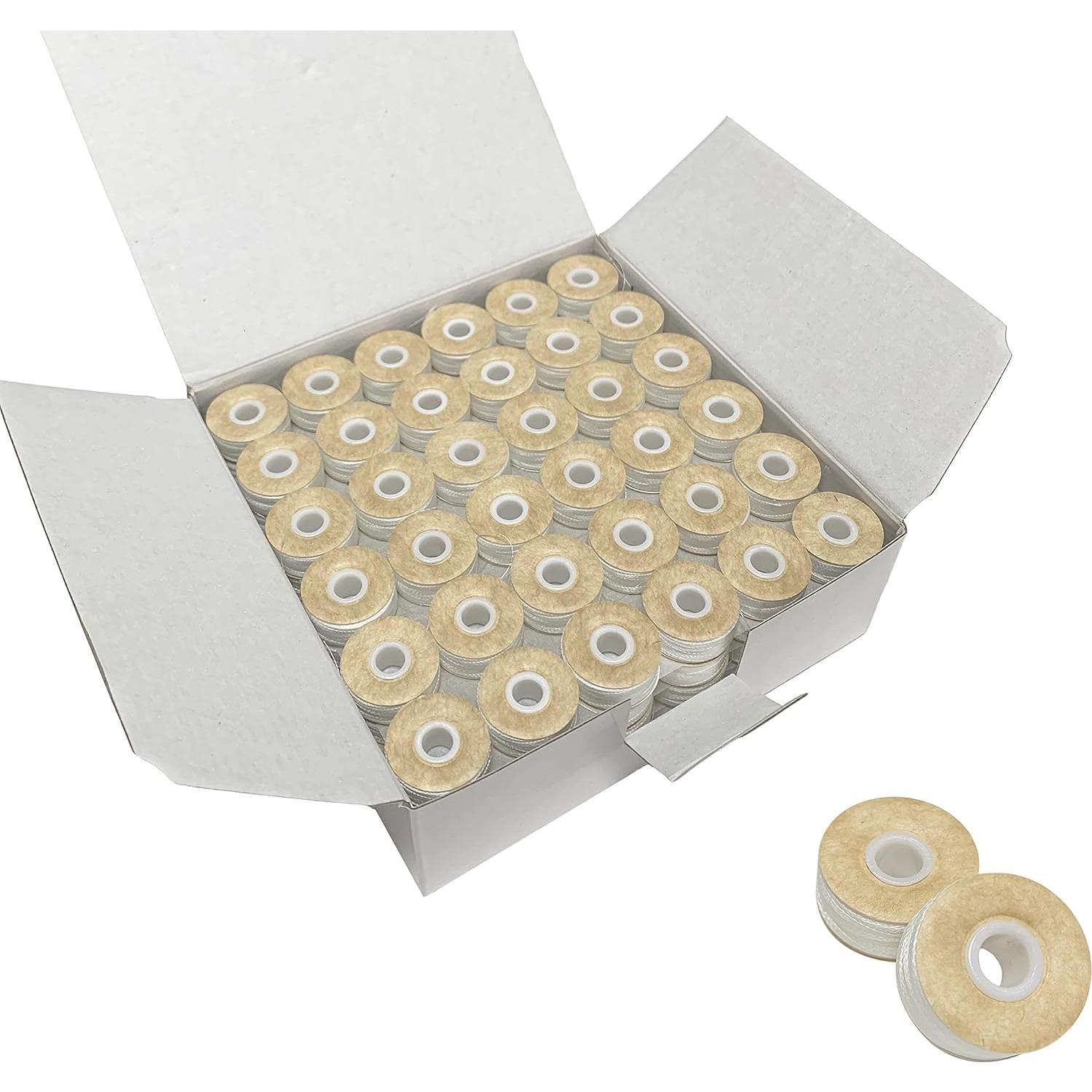 Bobinas Preenhebradas HimaPro 144 Blancas para Bordar L (SA155)