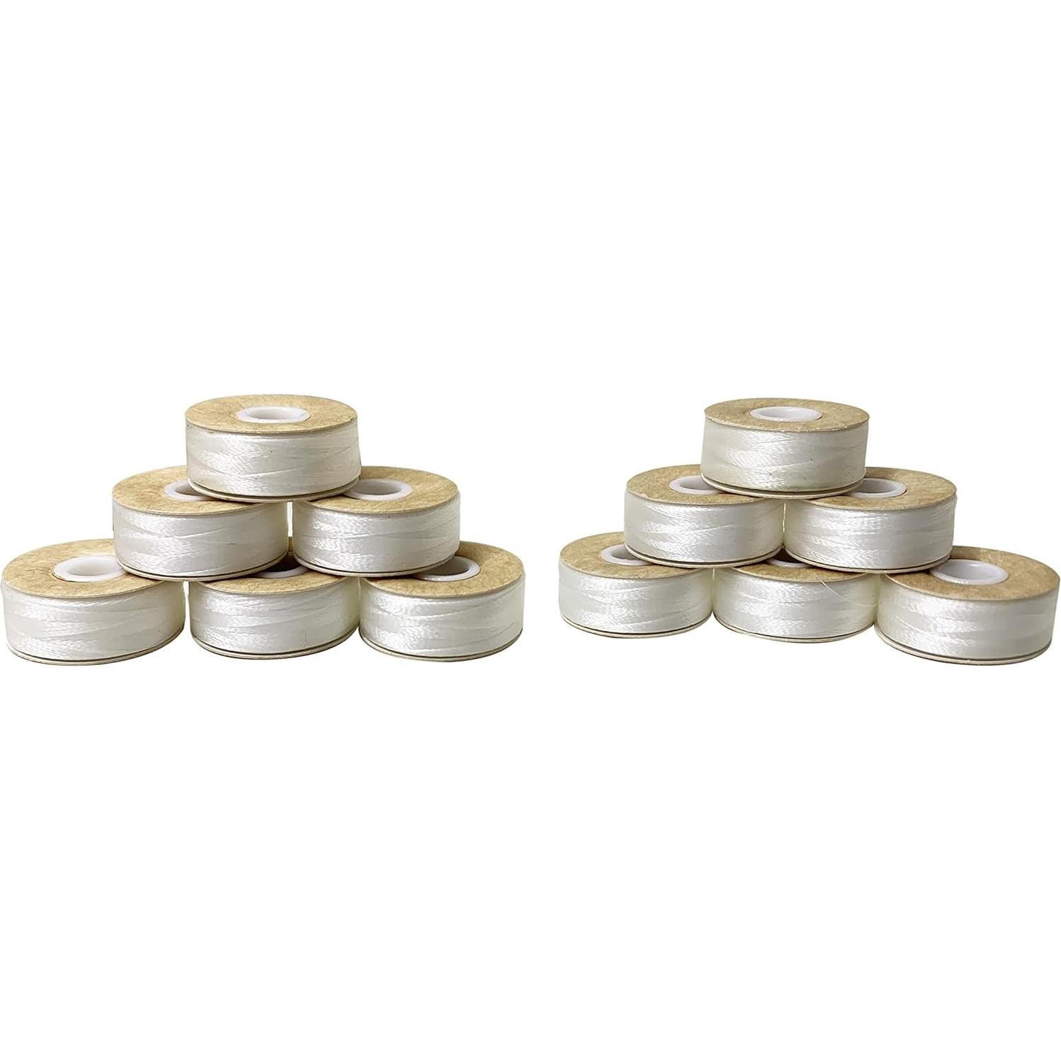 Bobinas Preenhebradas HimaPro 144 Blancas para Bordar L (SA155)