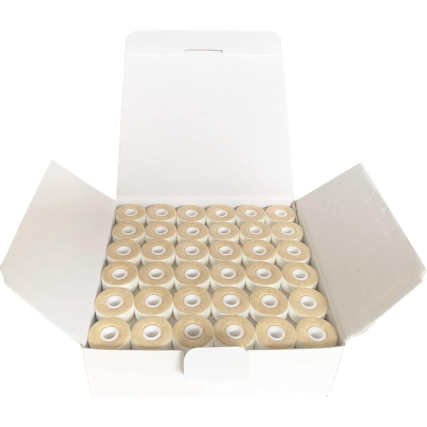 Bobinas Preenhebradas HimaPro 144 Blancas para Bordar L (SA155)