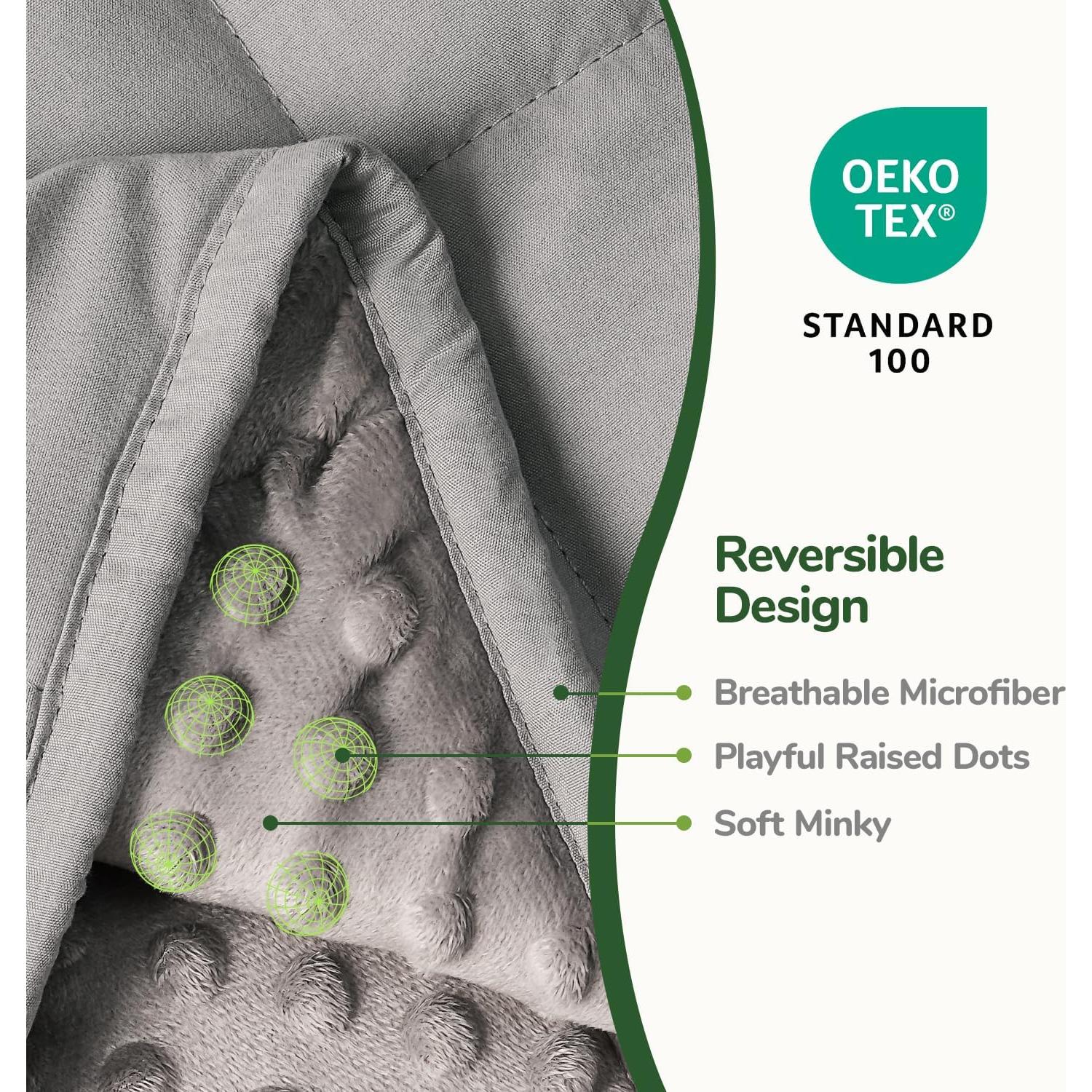 Manta con peso Sivio 50.8x76.2cm 0.91kg Gris Suave